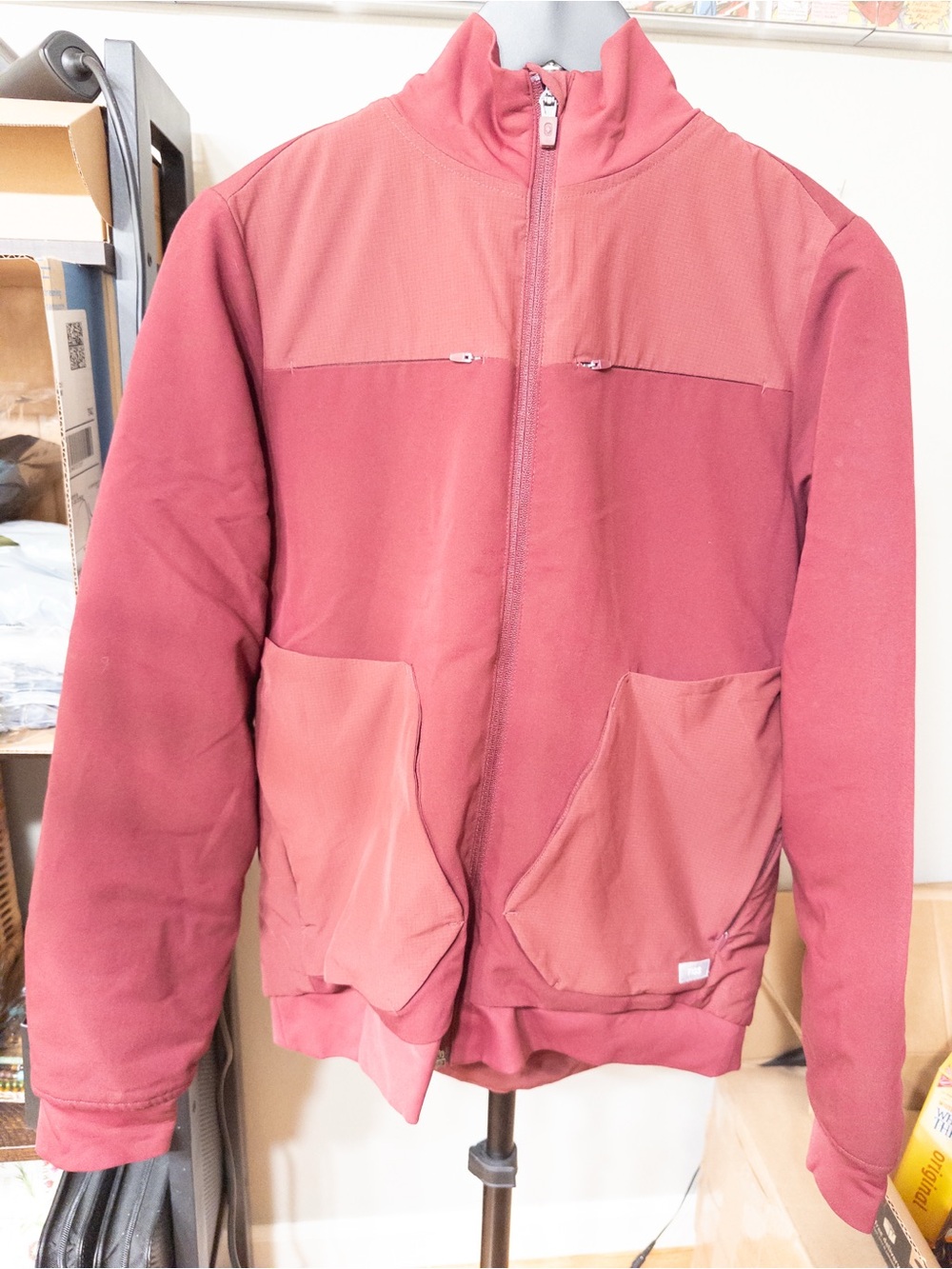 Figs Women's Maroon Morven Jacket